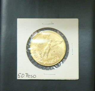50 Peso Mexican Gold Coin (1821 - 1947) 8
