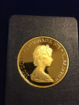1978 Canada $100 Proof Gold Coin,  Canadian Unification W/ Case & 1/2 Oz Gold