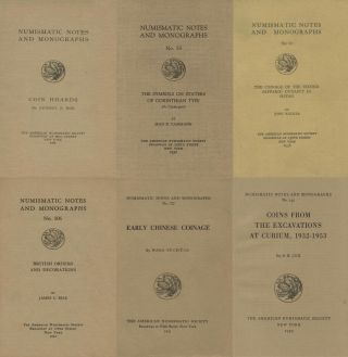 Numismatic Notes And Monographs,  160 Vol.  (1920 - 1970) On Dvd