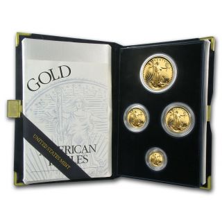 1994 - W 4 - Coin Proof Gold American Eagle Set (w/box &) - Sku 4896