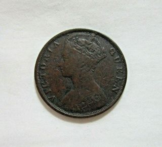 Hong Kong.  1 Cent,  1879.  Queen Victoria.