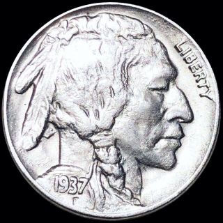 1937 - D " 3 - Leg " Buffalo Head Nickel Uncirculated High End Ms Bu Denver Coin Nr
