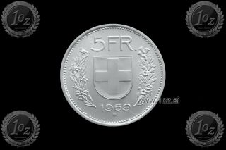 Switzerland / Swiss 5 Francs 1969 (herdsmen) Silver Coin (km 40) Xf,