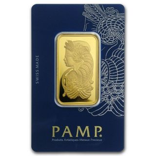 1 Oz Gold Bar Pamp Suisse Lady Fortuna Veriscan (in Assay) - Ebay - Sku 88907