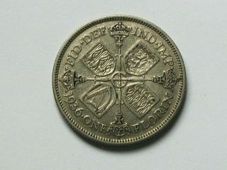 Great Britain (uk) 1936 One Florin (0.  500) Silver Coin With George V