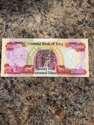 25,  000 Circulated Iraqi Dinar (55x25,  000) Total= $1,  375,  000 Iraqi Dinar 2