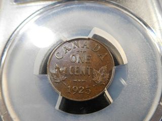 R27 Canada 1925 Small Cent PCGS MS - 62 Brown Key Date 2