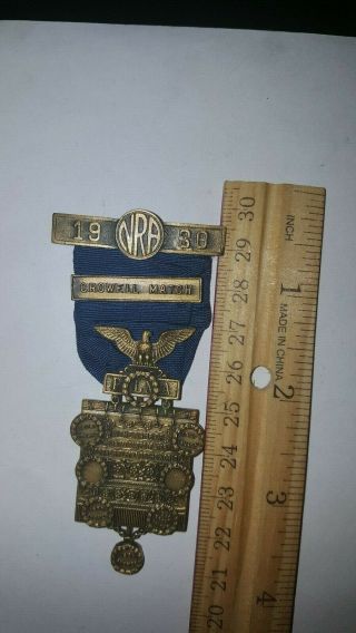 1930 Named Medal Nra National Rifle Association Crowell Match Medal Hf Garcia