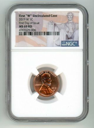 2019 W Lincoln Penny 1c Uncirculate Cent Ngc Ms69 Rd Fdi 4965529 - 006