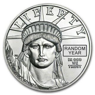 1 Oz Platinum American Eagle Coin Bu (random Year,  1997 - 2018)