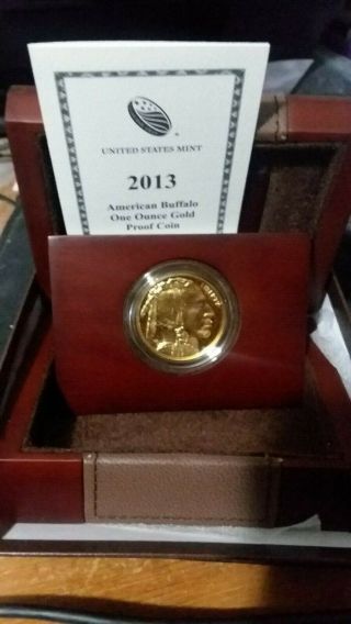 2013 - W 1 Oz Proof Gold Buffalo (w/box &)