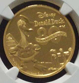 2014 $200 Gold Coin Niue Donald Duck 80th Anv 1ozt Ngc Pf70 Ulc.  Bv.  $3238.  63