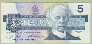 1986 Bank Of Canada 5 Dollar Note - Bonin/thiessen - Goc9843149 - Unc