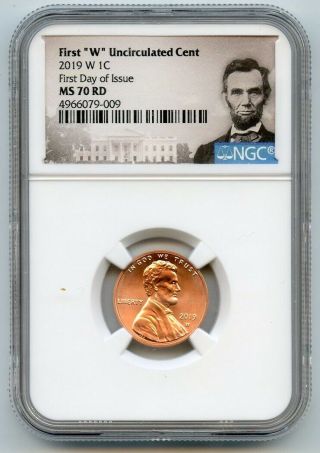 2019 W Lincoln Penny 1c Cent Uncirculated Ngc Ms70 Rd F.  D.  I 4966079 - 009