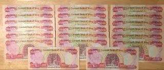 500,  000 Circulated Iraqi Dinar (iqd) 25,  000 X 20