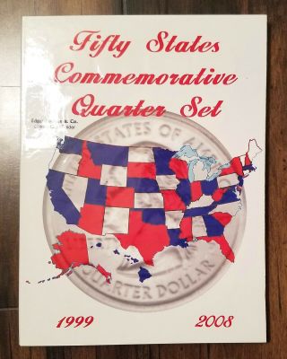 1999 - 2008 50 State Quarter Complete Set In Album
