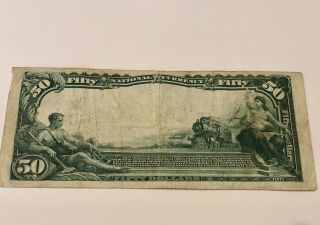 National City Bank of Cleveland OH $50 1902 National Currency Banknote VERY RARE 2