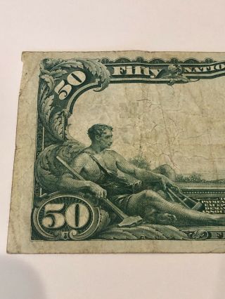 National City Bank of Cleveland OH $50 1902 National Currency Banknote VERY RARE 6