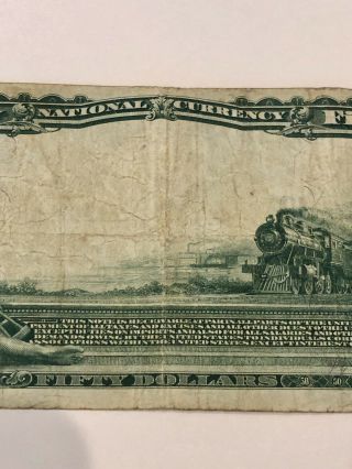 National City Bank of Cleveland OH $50 1902 National Currency Banknote VERY RARE 7