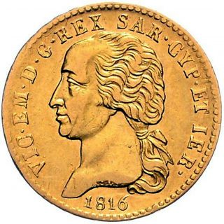 Stati Italiani - Casa Savoia Vittorio Emanuele I - 20 Lire 1816