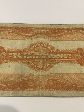 1922 $50 Dollar Gold Certificate B688260 Speelman/White 7