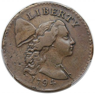 1794 Liberty Cap Large Cent,  Head Of 1794,  S - 24,  R1,  " Apple Cheek ",  Pcgs Vf25