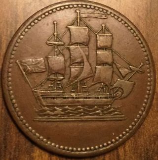 Pei Canada Ships Colonies And Commerce Halfpenny Token Br 997 Lees 7 3,  B Shc - 3