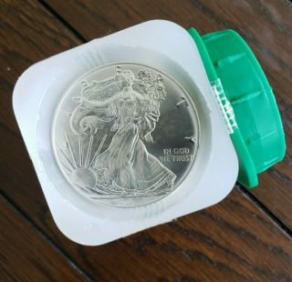 Roll Of 20 - 2016 1 Oz Silver American Eagle $1 Coin Bu