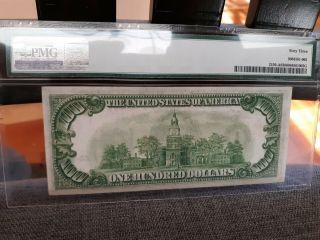 MEGA SCARCE - FR - 2150A 1928 Series $100 Boston Federal Reserve Note PMG 63 5