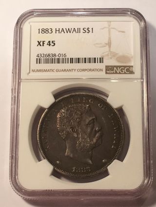 1883 Hawaii Dollar Xf45 Ngc