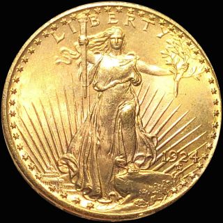 1924 $20 Gold Saint Gaudens Perfect Uncirculated Rare Ms Philly Collectible Nr