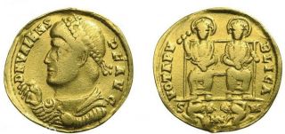 Valens Solidus (364 - 378) Roman Imperial Gold Coins.  S - M Extremely Rare Type