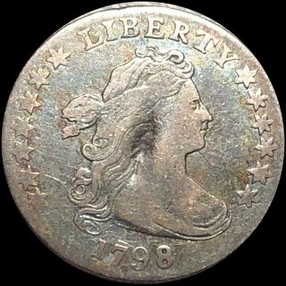 1798 Draped Bust Silver Dime Circulated Details High End Eagle Collectible Coin