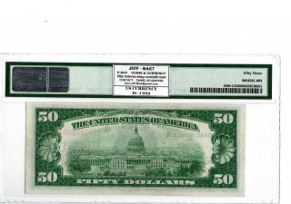1929 $50 Federal Reserve Note - Chicago Fr - 1880 - G PMG 53 19 - C082 2