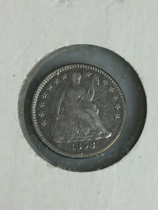 1858 Seated Liberty Silver Half Dime