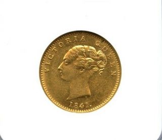 Victoria Queen 1841 One Mohur Certified Gold Coin 3