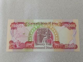 (1) ONE MILLION IRAQI DINAR (40) 25,  000 NOTES UNCIRCULATED AUTHENTIC IQD 3