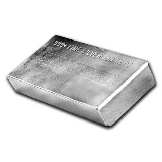 100 oz Silver Bar - Engelhard - SKU 62130 3
