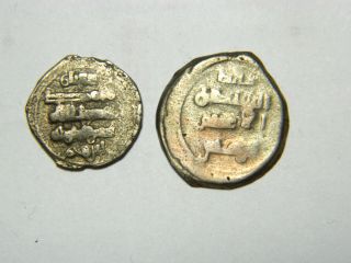 Scarce,  Ghaznavid,  Billon Dirham,  Ibrahim,  451 - 492.  2 Coins.