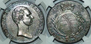Germany Saxe - Gotha - Altenburg.  Ag 1/2 Taler 1776.  (krause Plate) Ngc Ms62