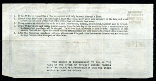 Weeda Southern Nigeria British Postal Order,  1913 KGV issue,  Lagos,  see scans 2