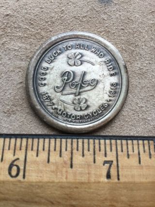 1877 - 1913 Pope Motorcycles Good Luck To All Who Ride Token Coin