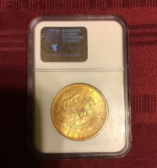 1856 S $20 NGC AU 58 AU58 Gold LIBERTY Double Eagle Twenty Dollars 2