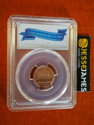 2017 S Enhanced Lincoln Cent Pcgs Sp69 Rd First Day Issue Fdi 225th Anniversary