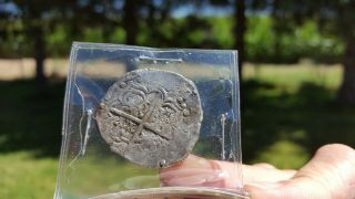 Atocha Shipwreck Coin 4 Reales Grade 2 Potosi W/ And Stamped Signature