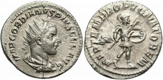Roman Imperial Gordian Iii Ar Antoninianus 238 - 244 A.  D.