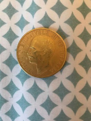 Italy 100 Lire Gold Coin 1922 - 1923 Rare Gold Coin