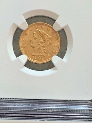 1900/1902/1905/1906 $2.  5 GOLD LIBERTY HEAD NGC MS62 4 COINS 4