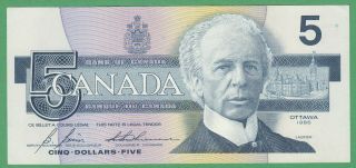 1986 Bank Of Canada $5 Dollar Note - Bonin/thiessen - Gog4323127 - Unc