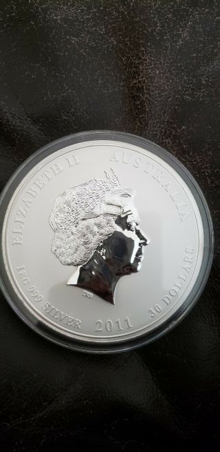 1 Kg | Kilo 2011 Lunar Year Of The Rabbit Silver Coin